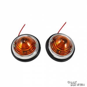 Round lights, orange