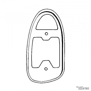 Taillight rubber, left