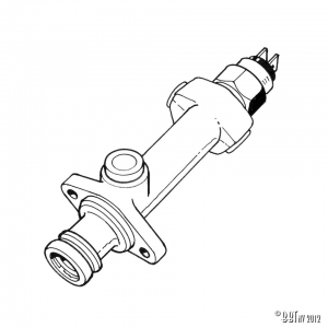 Master brake cylinder single circuit, ATE