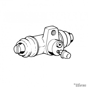 Wheel cylinder, rear 22 mm, TRW-VARGA