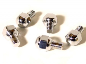 Wheelbolts, chrome, 5 lug, 12 x 1.5, 5 pieces