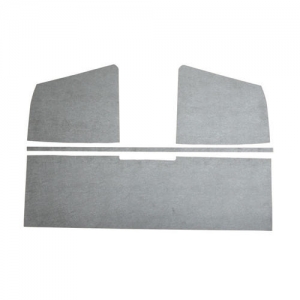 Roof panels, single cab, grey plastic, as pair