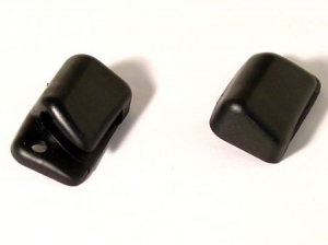 Sun visor clips, left & right, black Sun visor clips, left & right, black