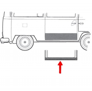 Sidedoor inner repair skin